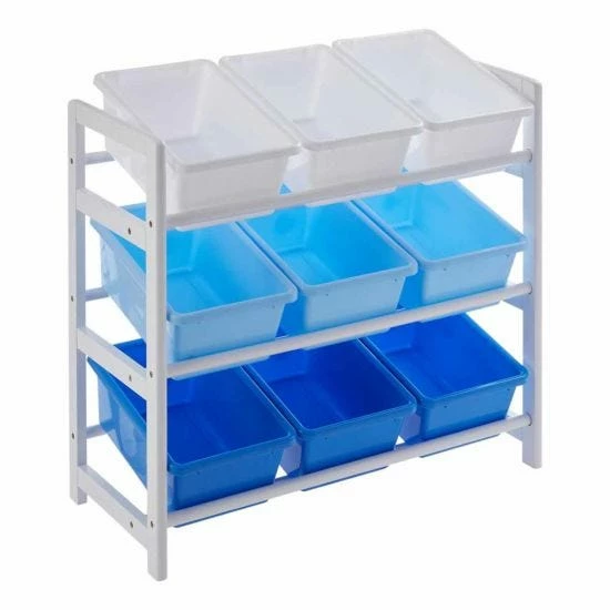Premier Kids 3 Tier Storage Unit With 9 Plastic Bins 10 Premier Kids 3 Tier Storage Unit With 9 Plastic Bins - Image 8
