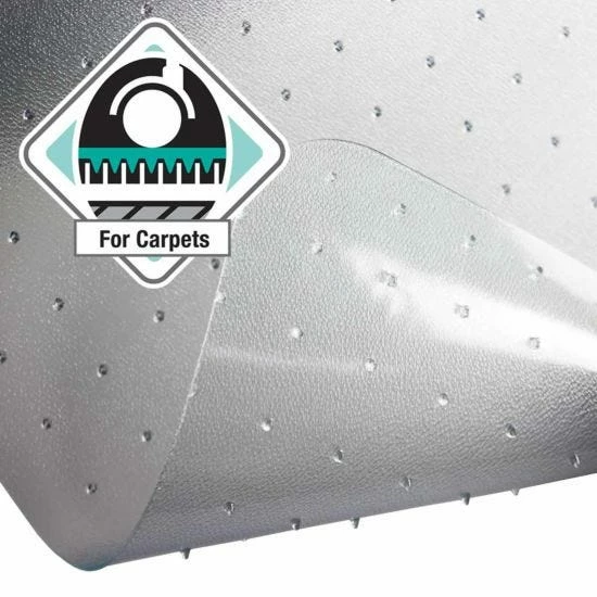 Advantagemat PVC Lipped Chair Mat For Carpets Up To 6mm 90x120cm 8 Advantagemat PVC Lipped Chair Mat For Carpets Up To 6mm 90x120cm - Image 6