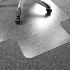 Advantagemat PVC Lipped Chair Mat For Carpets Up To 6mm 90x120cm