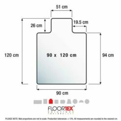 Advantagemat PVC Lipped Chair Mat For Carpets Up To 6mm 90x120cm 21 Advantagemat PVC Lipped Chair Mat For Carpets Up To 6mm 90x120cm -office furniture shop 1095000004 9