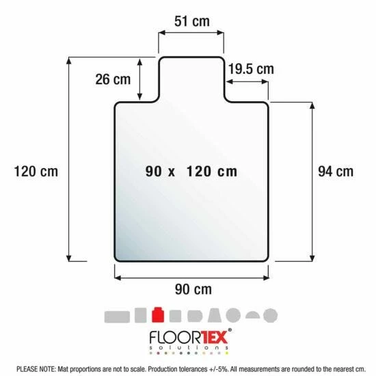 Advantagemat PVC Lipped Chair Mat For Carpets Up To 6mm 90x120cm 12 Advantagemat PVC Lipped Chair Mat For Carpets Up To 6mm 90x120cm - Image 10