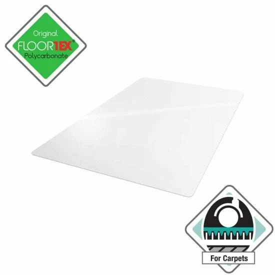 Floortex Polycarbonate Chair Mat For Deep Pile Carpets 89cm X 119cm 3 Floortex Polycarbonate Chair Mat For Deep Pile Carpets 89cm X 119cm