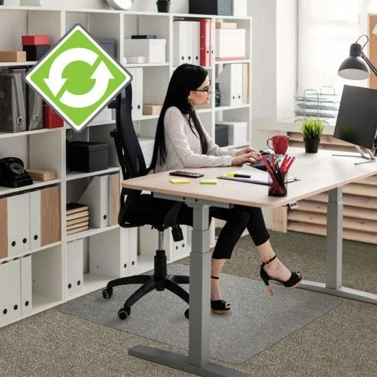 Floortex Evolutionmat Recyclable Chair Mat For Standard Pile Carpets 75cm X 120cm 4 Floortex Evolutionmat Recyclable Chair Mat For Standard Pile Carpets 75cm X 120cm - Image 2