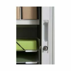 Easy Office Tambour Unit 2 Metre Grey