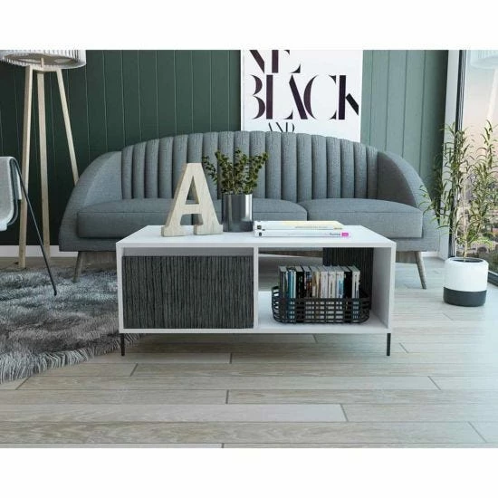 Dallas Two Tone Coffee Table With Storage 8 Dallas Two Tone Coffee Table With Storage - Image 6