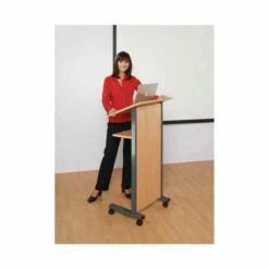 Metroplan Panel Front Mobile Lectern Beech -office furniture shop 1095310000