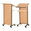 Metroplan Panel Front Mobile Lectern Beech 1 Metroplan Panel Front Mobile Lectern Beech -office furniture shop 1095310000 1