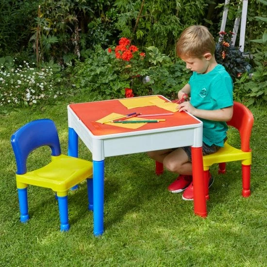 Childrens Plastic Activity Table And Chairs Set 9 Childrens Plastic Activity Table And Chairs Set - Image 7