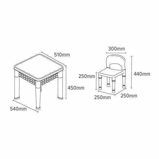 Childrens Plastic Activity Table And Chairs Set 12 Childrens Plastic Activity Table And Chairs Set - Image 10