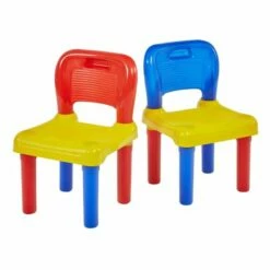 Childrens Plastic Chairs Set Of 2