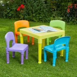 Childrens Plastic Table And 4 Chairs Set 11 Childrens Plastic Table And 4 Chairs Set -office furniture shop 1095590155 3