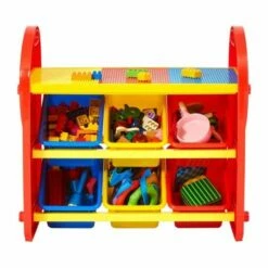 Childrens Plastic Storage 6 Bin Play Organiser 13 Childrens Plastic Storage 6 Bin Play Organiser -office furniture shop 1095590164 3