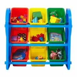 Childrens Plastic Storage 9 Bin Organiser -office furniture shop 1095590165 2