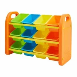Childrens Plastic Storage 12 Bin Organiser 13 Childrens Plastic Storage 12 Bin Organiser -office furniture shop 1095590166 3