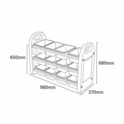 Childrens Plastic Storage 12 Bin Organiser 17 Childrens Plastic Storage 12 Bin Organiser -office furniture shop 1095590166 7