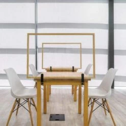 Bi-Office Protector Desktop Glass Board With Wood Frame And Clamps 90x60 Cm 11 Bi-Office Protector Desktop Glass Board With Wood Frame And Clamps 90x60 Cm -office furniture shop 1095950077 3