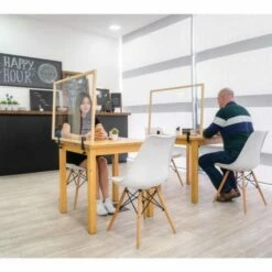 Bi-Office Protector Desktop Glass Board With Wood Frame And Clamps 90x60 Cm 13 Bi-Office Protector Desktop Glass Board With Wood Frame And Clamps 90x60 Cm -office furniture shop 1095950077 5