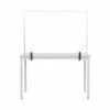 Bi-Office Protector Desktop Glass Board With Aluminium Frame And Clamps 104x70 Cm -office furniture shop 1095950083