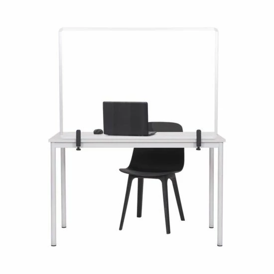 Bi-Office Protector Desktop Glass Board With Aluminium Frame And Clamps 104x70 Cm 4 Bi-Office Protector Desktop Glass Board With Aluminium Frame And Clamps 104x70 Cm - Image 2