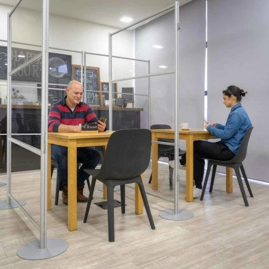 Bi-Office Mobile Stand Glass With Aluminium Frame 120x150 Cm 5 Bi-Office Mobile Stand Glass With Aluminium Frame 120x150 Cm - Image 3