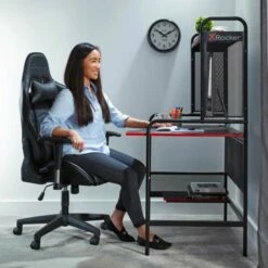 X Rocker Icarus PC Gaming Station With Shelf -office furniture shop 1096010434 30