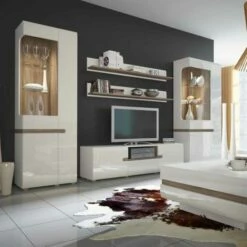 Chelsea Living Tall Narrow Glazed Display Unit Left Hand Door -office furniture shop 1096010580 3