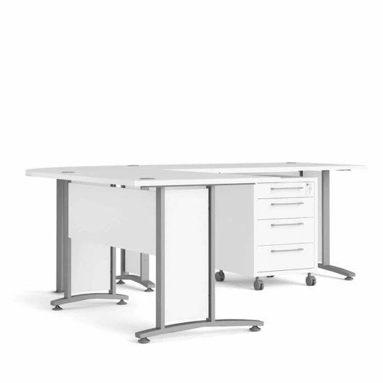 Prima Corner Desk Top With Silver Leg 8 Prima Corner Desk Top With Silver Leg - Image 6