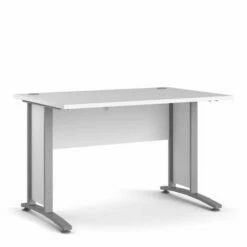 Prima Desk With Silver Legs 120cm