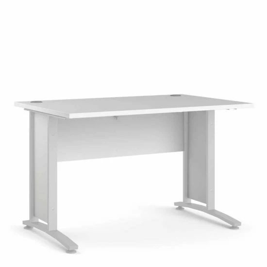 Prima Desk With White Legs 120cm 3 Prima Desk With White Legs 120cm