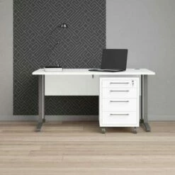 Prima Desk With Silver Legs 150cm 18 Prima Desk With Silver Legs 150cm -office furniture shop 1096010646 5