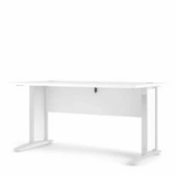 Prima Desk With White Legs 150cm -office furniture shop 1096010647 1