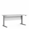 Prima Desk With Height Adjustable Silver Legs 150cm