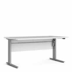 Prima Desk With Height Adjustable Silver Legs 150cm