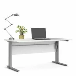 Prima Desk With Height Adjustable Silver Legs 150cm -office furniture shop 1096010652 5 1