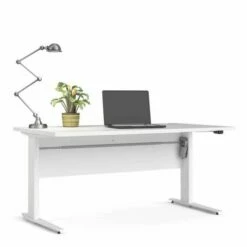 Prima Desk With Height Adjustable White Legs 150cm 17 Prima Desk With Height Adjustable White Legs 150cm -office furniture shop 1096010653 4