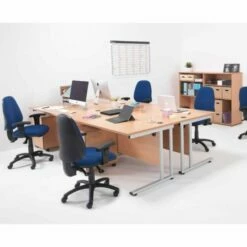 TC Office Start Silver Cantilever Frame Desk 1200x800mm 19 TC Office Start Silver Cantilever Frame Desk 1200x800mm -office furniture shop 1096070004 5