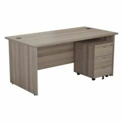 TC Office Panel End Desk And 3 Drawer Mobile Pedestal Bundle 1400 X 800mm -office furniture shop 1096070032