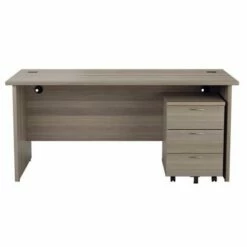 TC Office Panel End Desk And 3 Drawer Mobile Pedestal Bundle 1600 X 800mm -office furniture shop 1096070034 1