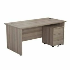 TC Office Panel End Desk And 3 Drawer Mobile Pedestal Bundle 1800 X 800mm -office furniture shop 1096070036