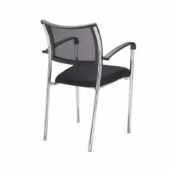 TC Office Jupiter Mesh Back Conference Armchair Chrome Frame