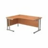 TC Office Start Silver Cantilever Frame Left Hand Crescent Desk 1800x1200mm 2 TC Office Start Silver Cantilever Frame Left Hand Crescent Desk 1800x1200mm -office furniture shop 1096070055