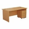 TC Office Panel End Desk And 3 Drawer Mobile Pedestal Bundle 1200x800mm 1 TC Office Panel End Desk And 3 Drawer Mobile Pedestal Bundle 1200x800mm -office furniture shop 1096070081