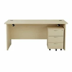 TC Office Panel End Desk And 3 Drawer Mobile Pedestal Bundle 1400 X 800mm -office furniture shop 1096070089 1