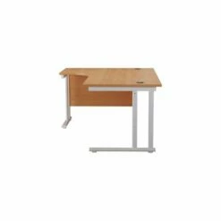 TC Office Start White Cantilever Frame Left Hand Crescent Desk 1600x1200mm 15 TC Office Start White Cantilever Frame Left Hand Crescent Desk 1600x1200mm -office furniture shop 1096070129 3