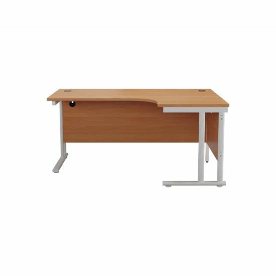 TC Office Start White Cantilever Frame Right Hand Crescent Desk 1600x1200mm 6 TC Office Start White Cantilever Frame Right Hand Crescent Desk 1600x1200mm - Image 4