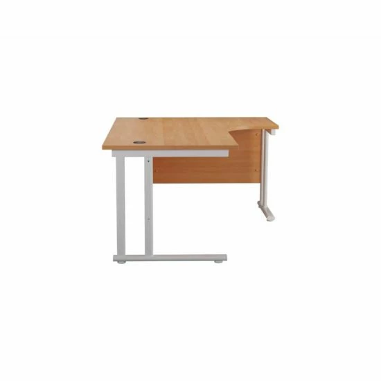 TC Office Start White Cantilever Frame Right Hand Crescent Desk 1600x1200mm 7 TC Office Start White Cantilever Frame Right Hand Crescent Desk 1600x1200mm - Image 5