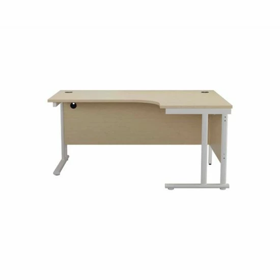 TC Office Start White Cantilever Frame Right Hand Crescent Desk 1600x1200mm 11 TC Office Start White Cantilever Frame Right Hand Crescent Desk 1600x1200mm - Image 9