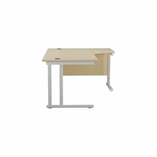 TC Office Start White Cantilever Frame Right Hand Crescent Desk 1600x1200mm 12 TC Office Start White Cantilever Frame Right Hand Crescent Desk 1600x1200mm - Image 10