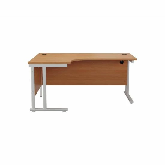 TC Office Start White Cantilever Frame Left Hand Crescent Desk 1800x1200mm 7 TC Office Start White Cantilever Frame Left Hand Crescent Desk 1800x1200mm - Image 5