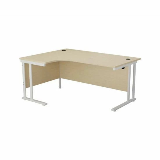 TC Office Start White Cantilever Frame Left Hand Crescent Desk 1800x1200mm 10 TC Office Start White Cantilever Frame Left Hand Crescent Desk 1800x1200mm - Image 8